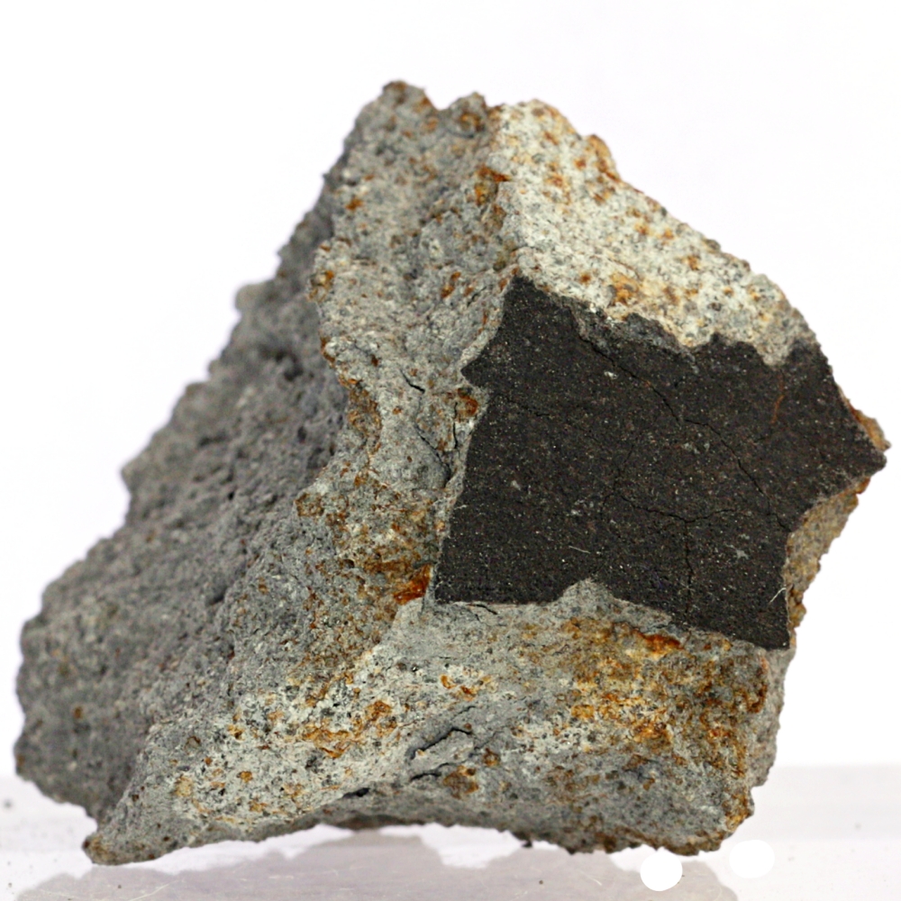 Oslo-meteoritten med smelteskorpe, 43,48 gram